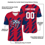 customized liberty flames stripe block red jersey best selling