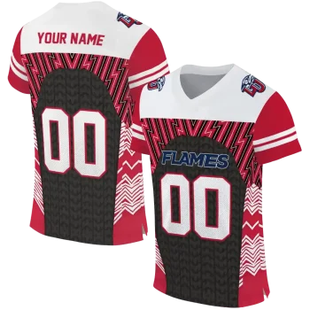 customized liberty flames tire arrows red black white jersey best selling