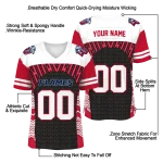 customized liberty flames tire arrows red black white jersey best selling