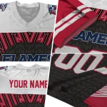 customized liberty flames tire arrows red black white jersey best selling