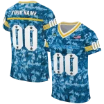 customized los angeles chargers camouflage abstract blue jersey best selling