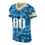 customized los angeles chargers camouflage abstract blue jersey best selling