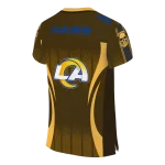 customized los angeles rams dynamic dots orange jersey best selling