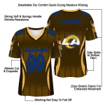 customized los angeles rams dynamic dots orange jersey best selling
