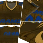 customized los angeles rams dynamic dots orange jersey best selling