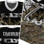 customized louisiana monroe warhawks antler skull camouflage hunting jersey best selling