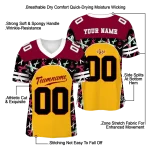 customized louisiana monroe warhawks brushstroke xs gold black jersey best selling