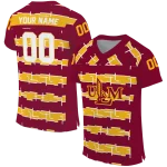 customized louisiana monroe warhawks layered grids red jersey best selling