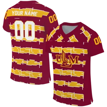 customized louisiana monroe warhawks layered grids red jersey best selling