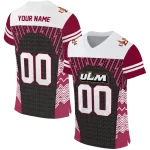 customized louisiana monroe warhawks tire arrows red black white jersey best selling