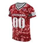 customized louisiana ragin cajuns camouflage abstract red jersey best selling