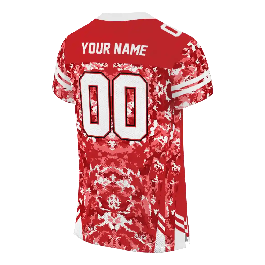 customized louisiana ragin cajuns mirrored pattern red jersey high quality customized louisiana ragin cajuns mirrored pattern red jersey high quality