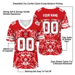 customized louisiana ragin cajuns mirrored pattern red jersey best selling