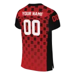 customized louisiana ragin cajuns stacked rectangle red jersey best selling