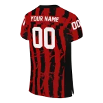 customized louisville cardinals stripe splatter red jersey best selling