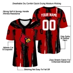 customized louisville cardinals striped texture red jersey best selling