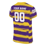 customized lsu tigers art stripe purple jersey best selling