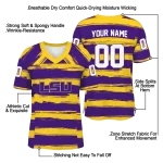customized lsu tigers art stripe purple jersey best selling