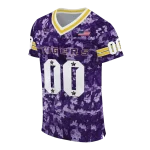 customized lsu tigers camouflage abstract purple jersey best selling