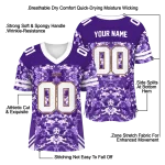 customized lsu tigers mirrored pattern purple jersey best selling