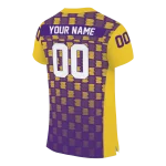 customized lsu tigers stacked rectangle purple jersey best selling
