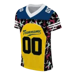 customized marquette golden eagles brushstroke xs yellow black jersey best selling