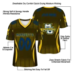 customized marquette golden eagles dynamic dots yellow jersey best selling