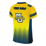 customized marquette golden eagles halftone sweep yellow black jersey best selling
