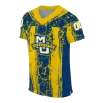 customized marquette golden eagles rugged stripes blue jersey best selling