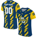 customized marquette golden eagles stripe block blue jersey best selling
