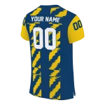 customized marquette golden eagles stripe block blue jersey best selling