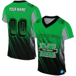 customized marshall thundering herd halftone flow green black jersey best selling