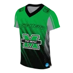 customized marshall thundering herd halftone flow green black jersey best selling