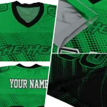 customized marshall thundering herd halftone flow green black jersey best selling