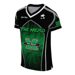 customized marshall thundering herd halftone slant green black jersey best selling