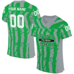 customized marshall thundering herd stripe splatter green jersey best selling