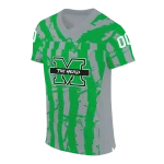 customized marshall thundering herd stripe splatter green jersey best selling