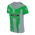customized marshall thundering herd striped texture green jersey best selling