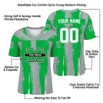 customized marshall thundering herd striped texture green jersey best selling