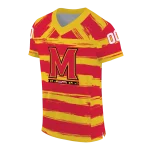 customized maryland terrapins art stripe red jersey best selling