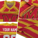 customized maryland terrapins art stripe red jersey best selling