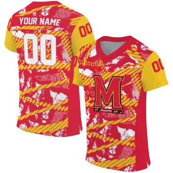 customized maryland terrapins camo shatter red jersey best selling