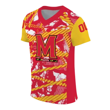 customized maryland terrapins camo shatter red jersey fashion forward