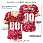 customized maryland terrapins camouflage abstract red jersey best selling