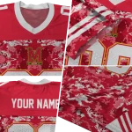 customized maryland terrapins mirrored pattern red jersey best selling