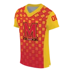 customized maryland terrapins stacked rectangle red jersey best selling