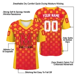 customized maryland terrapins stacked rectangle red jersey best selling