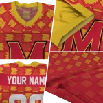 customized maryland terrapins stacked rectangle red jersey best selling