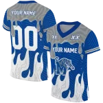 customized memphis tigers dripping flames blue white jersey best selling