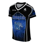 customized memphis tigers halftone slant blue black jersey best selling